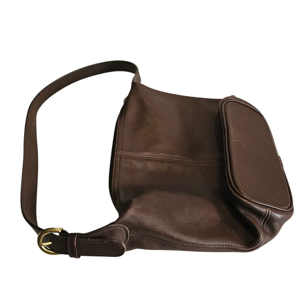 Vintage Coach Soho Leather Bucket Shoulder Bag Brown 4148 Costa Rica - Picture 6 of 14